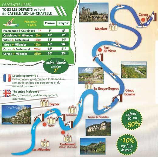 Terre D'Histoire - Baignade - Canoe - Piste Cyclable A 100 M Castelnaud La Chapelle Dış mekan fotoğraf